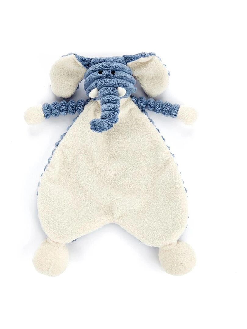 Doudou plat éléphant Cordy Roy Baby Soother l : 19 cm x H: 23 cm Blanc