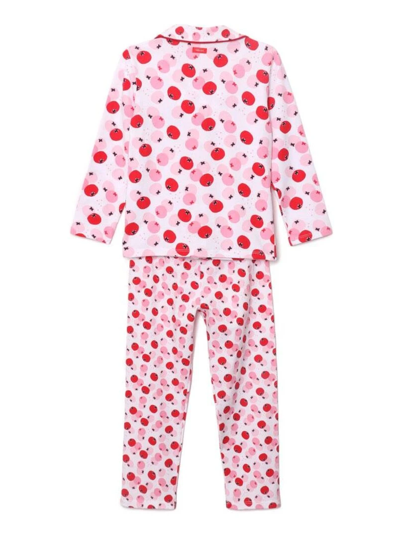 Pyjama long un zeste d'amour 10 ans 95% Coton / 5% Elasthanne Rose Rose