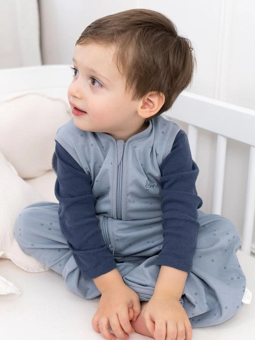 Bemini Gigoteuse  jambes séparables Jersey   Bleu gris