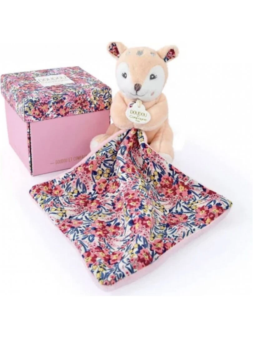 Doudou plat pantin Faon Boh'aime (12 cm) N/A