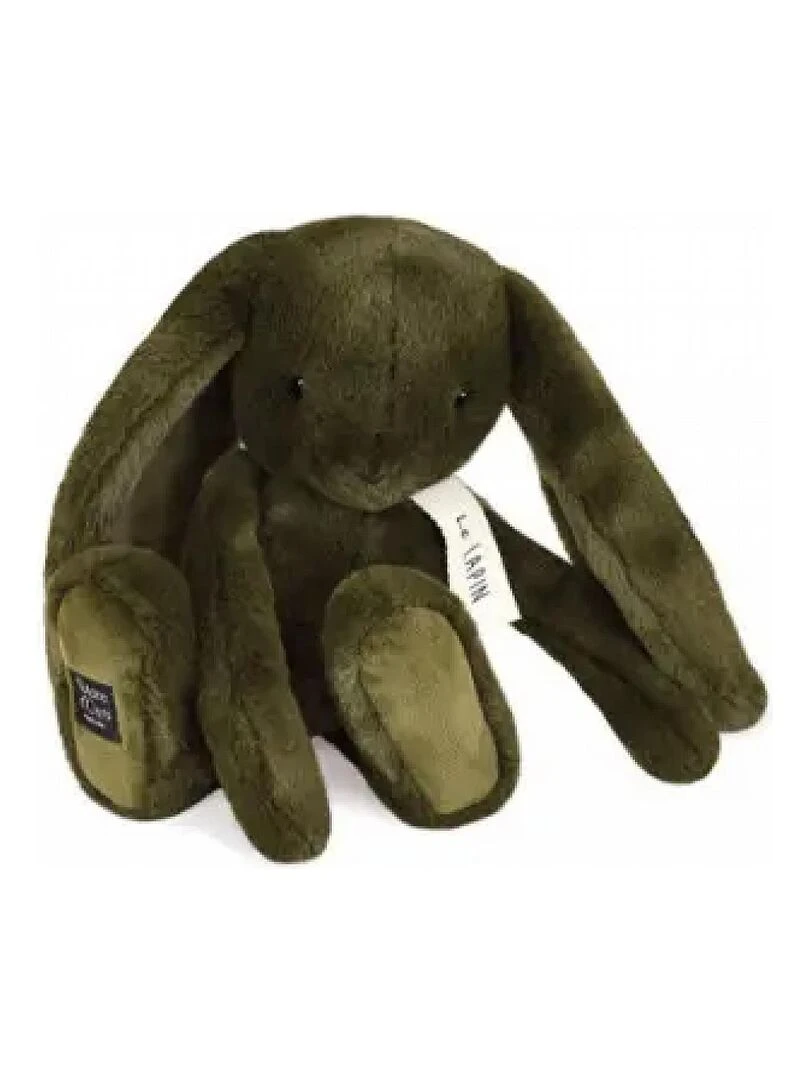 Doudou lapin Kaki 32cm Vert
