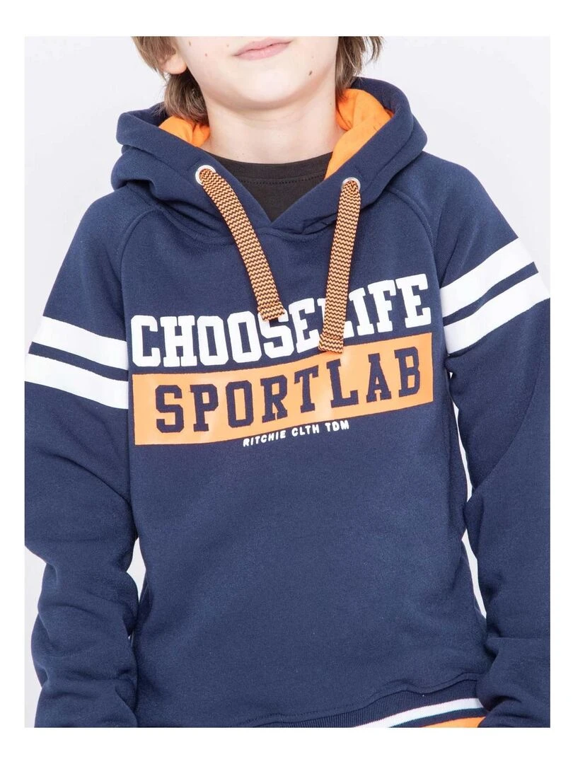 Sweat capuche WONDER J   Bleu marine