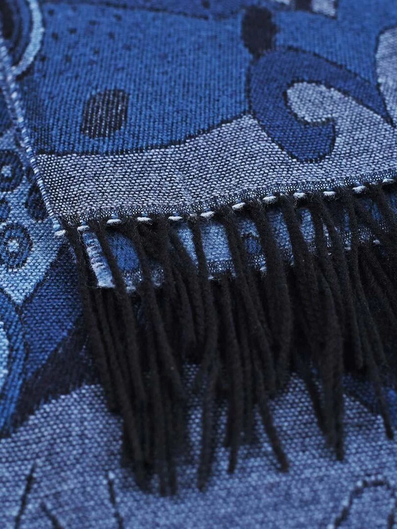 Châle Betsy   Fabriqué en France   Bleu marine