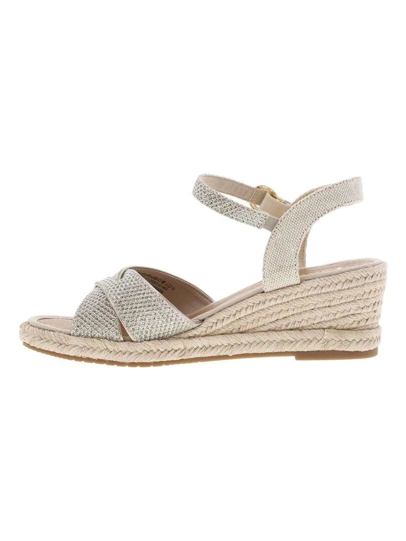 TAMARIS   Nu pieds talon semi compensée   Gris