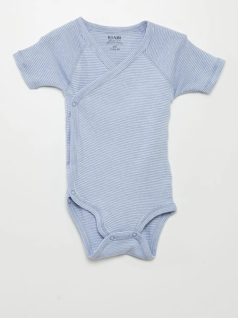 Lot de 3 bodies fantaisie Bleu ciel