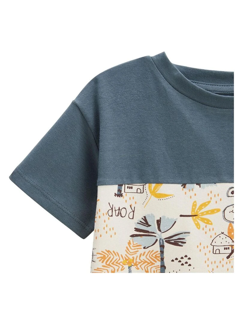 Ensemble bébé t shirt et short Tapioca   Gris Gris