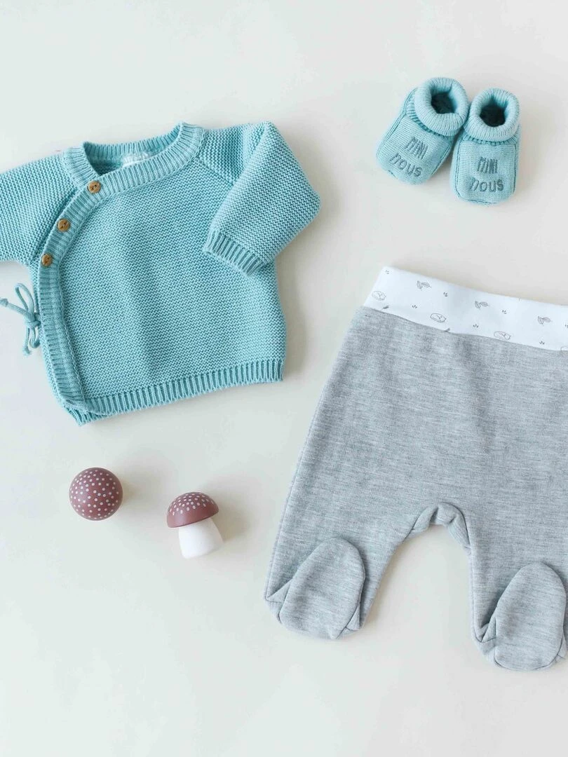 Pantalon naissance bébé Kinousses Gris