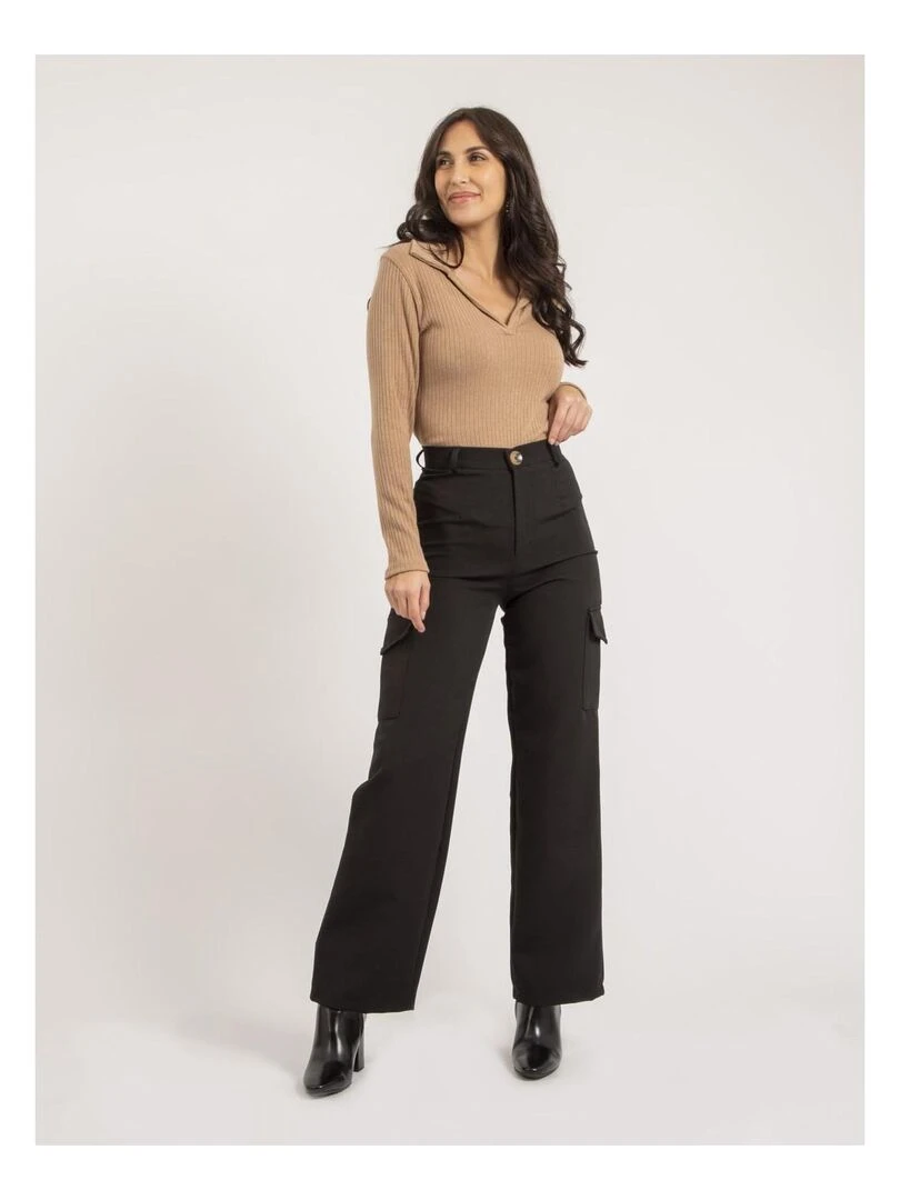 Pantalon cargo ENATIA   Noir