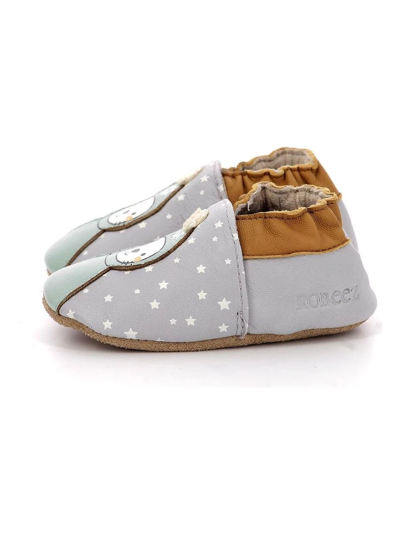 Chaussons Cuir Winter Walk   Gris