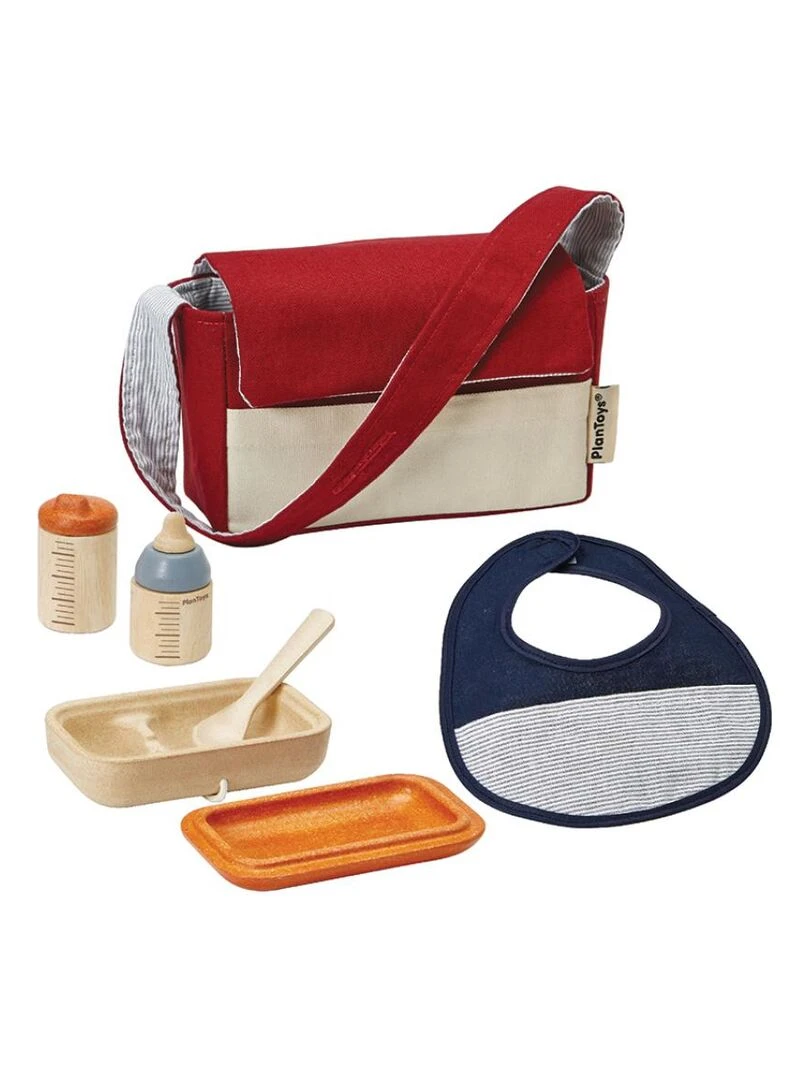 Kit pour repas de poupon en bois N/A