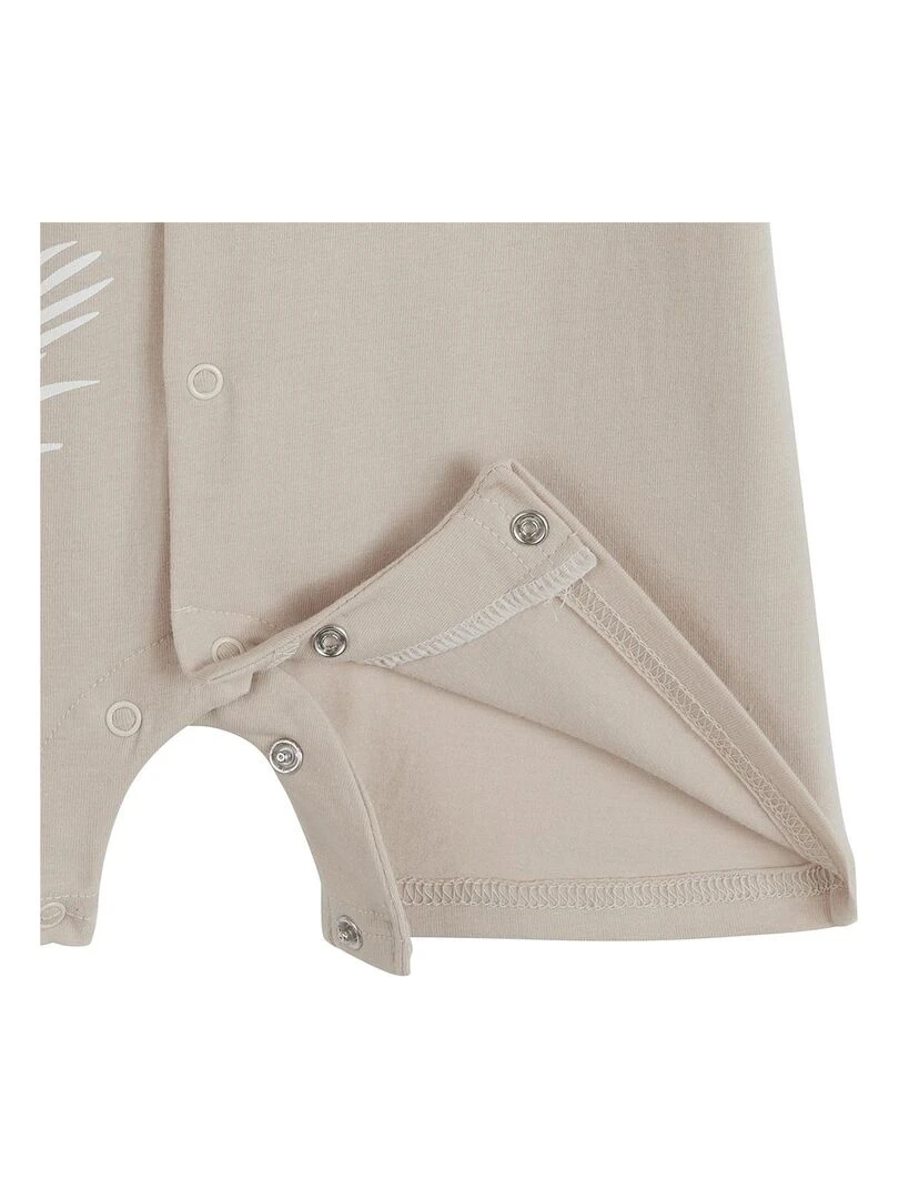 Combishort bébé mixte Mini Panda   Beige sable