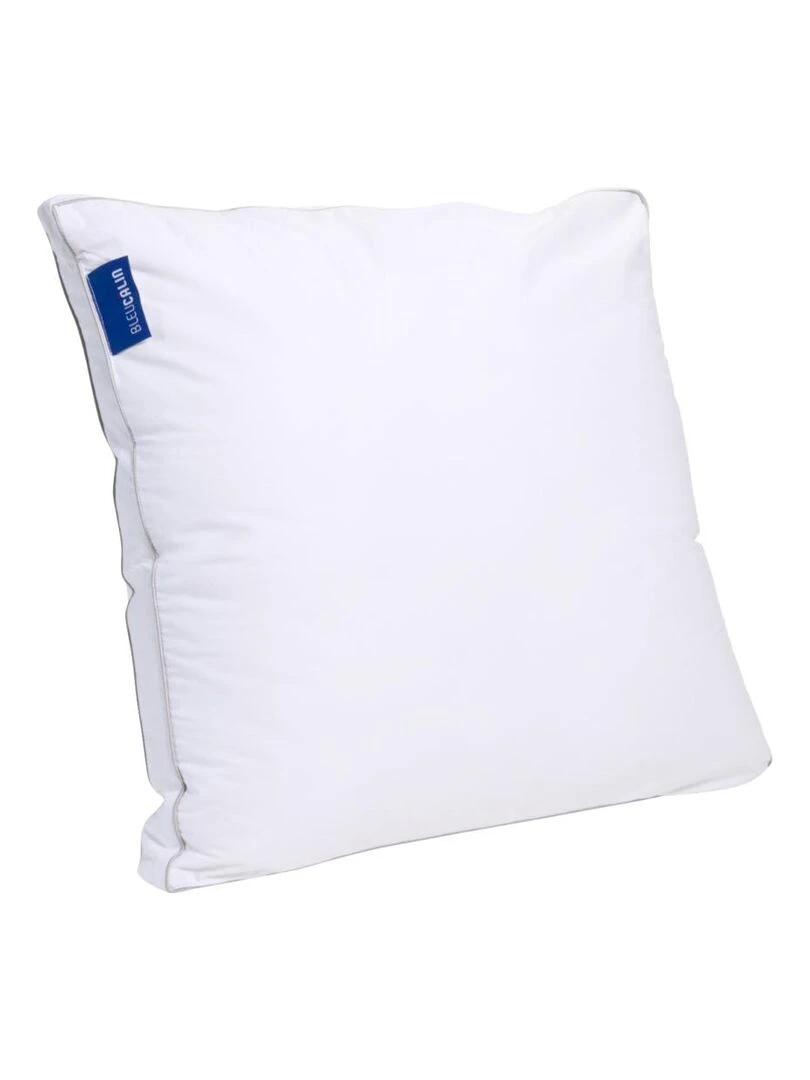 Bleu Câlin Oreiller ultra moelleux coton percale Blanc