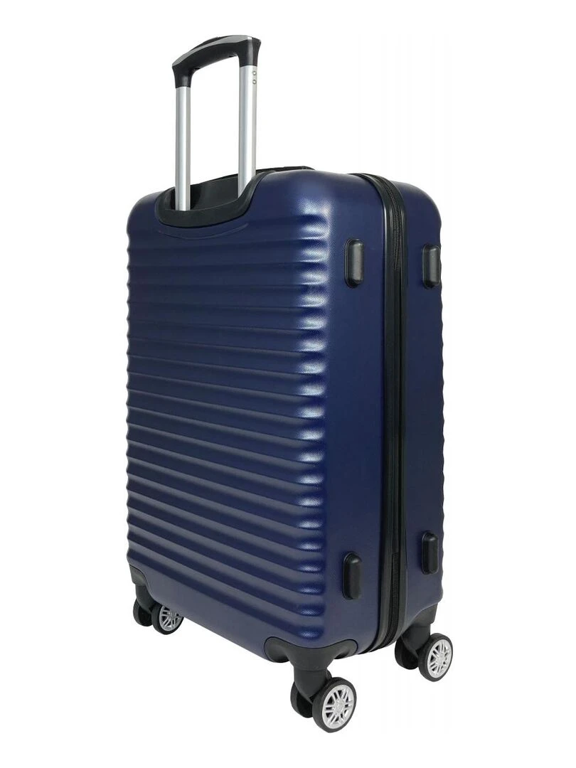 Lot 3 Valises Rigides plus 1 Vanity ABS   Bleu