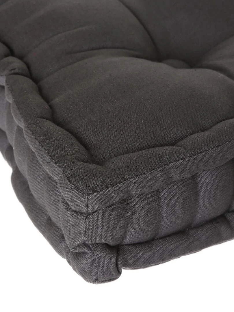Coussin de sol gris foncé 40x40x8cm   Gris