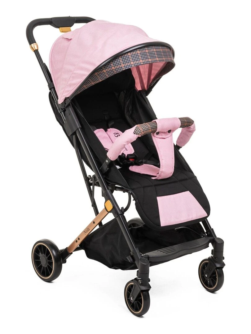 Bebelissimo Poussette bébé Citadine Ultra Compacte De 0 à 36 mois Nola rose Rose