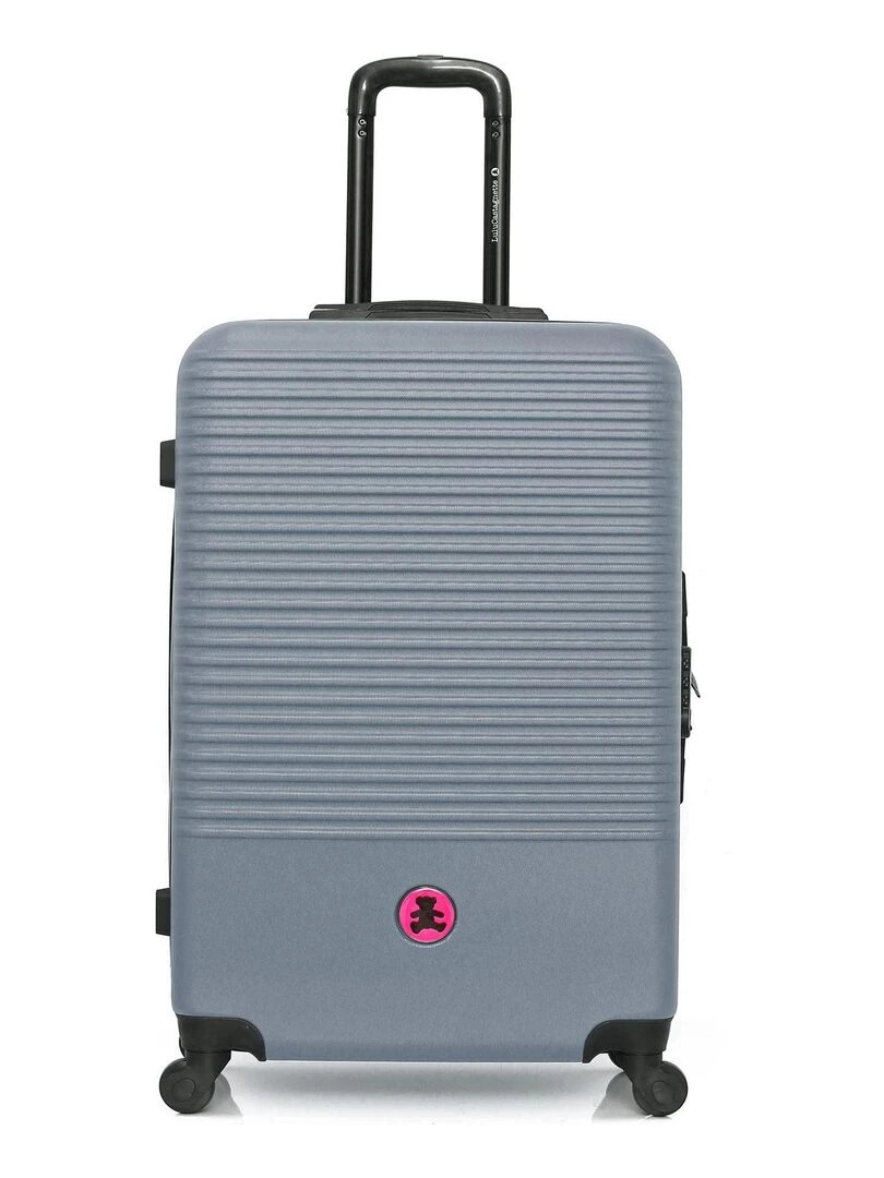 LULU CASTAGNETTE VALISE GRAND FORMAT RIGIDE 75CM BAND A Gris foncé
