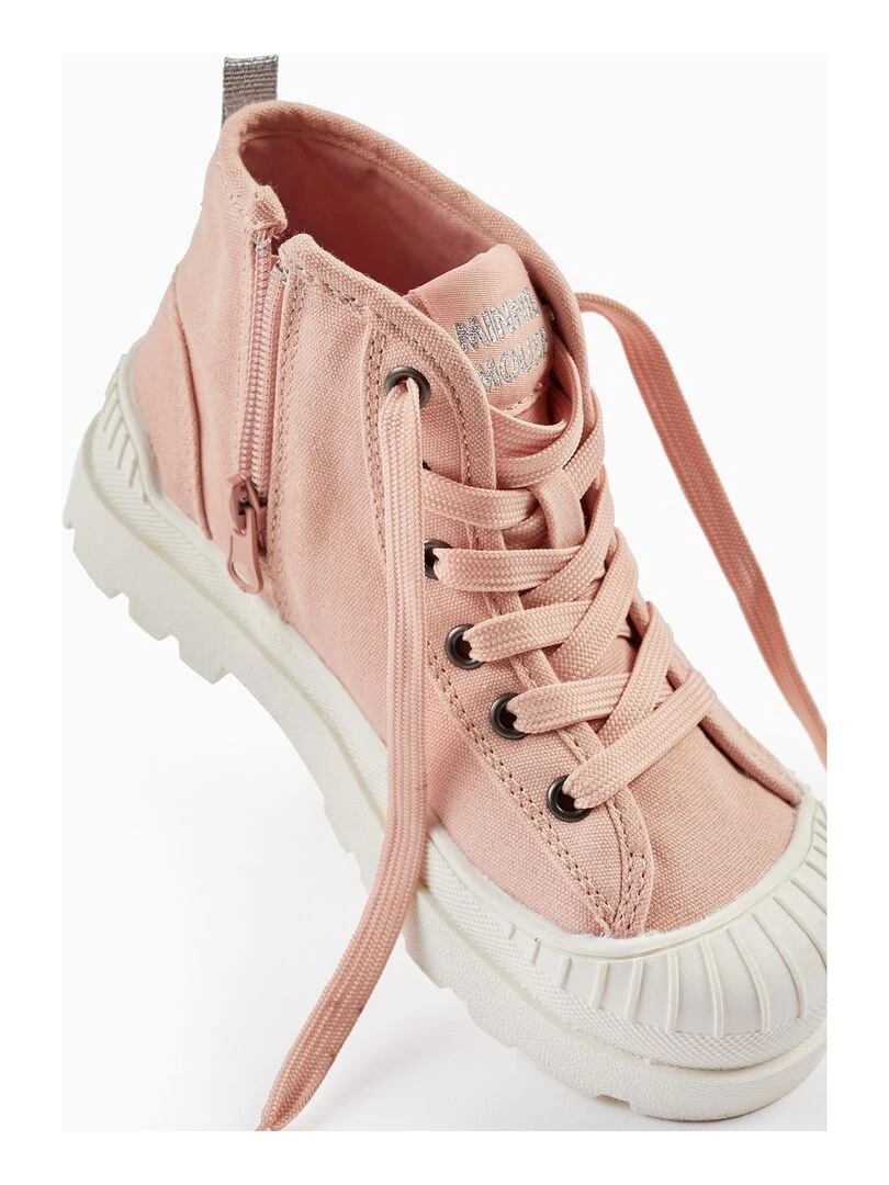 Baskets montantes pour fille 'Minnie'  MINNIE   Rose clair