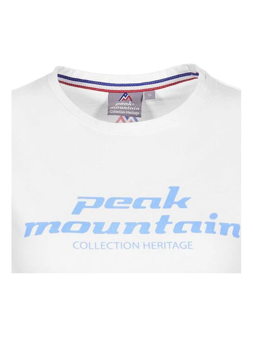 T shirt manches courtes femme ACOSMO   Blanc