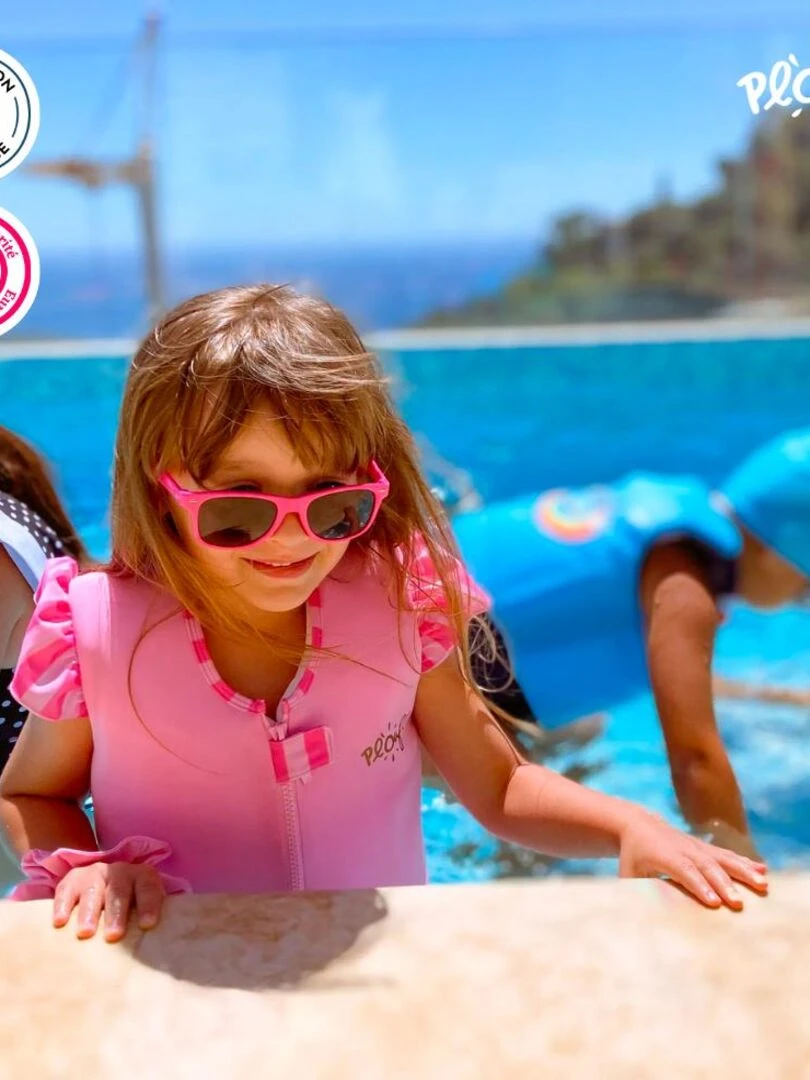 Maillot de Bain Zoe Enfant avec Flotteurs   Accessoire de Natation Fille   Rose