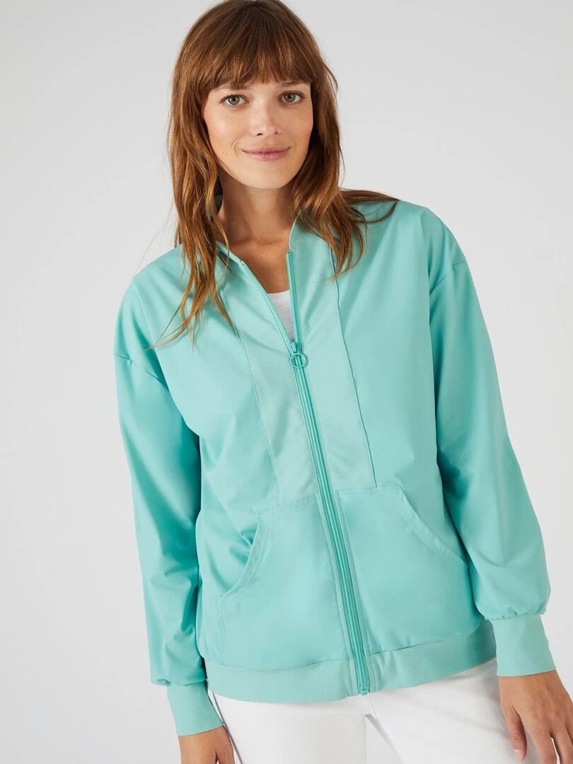 Veste zippée Climatyl   Happy D. by Damart   Vert anis