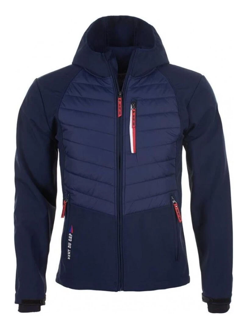 Blouson softshell homme CAPVER VENT DU CAP Bleu marine