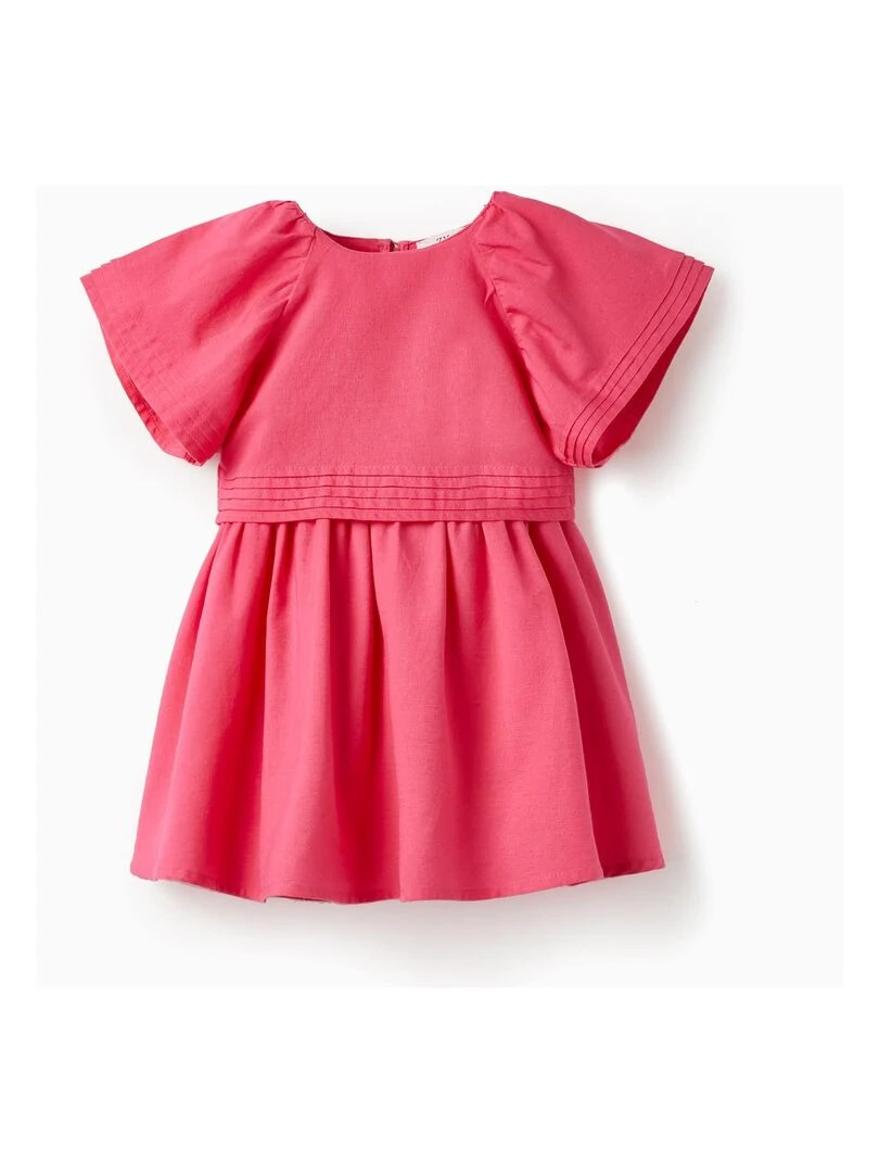 Robe avec superpositions pour bébé fille 'Special Days' manches courtes Rose