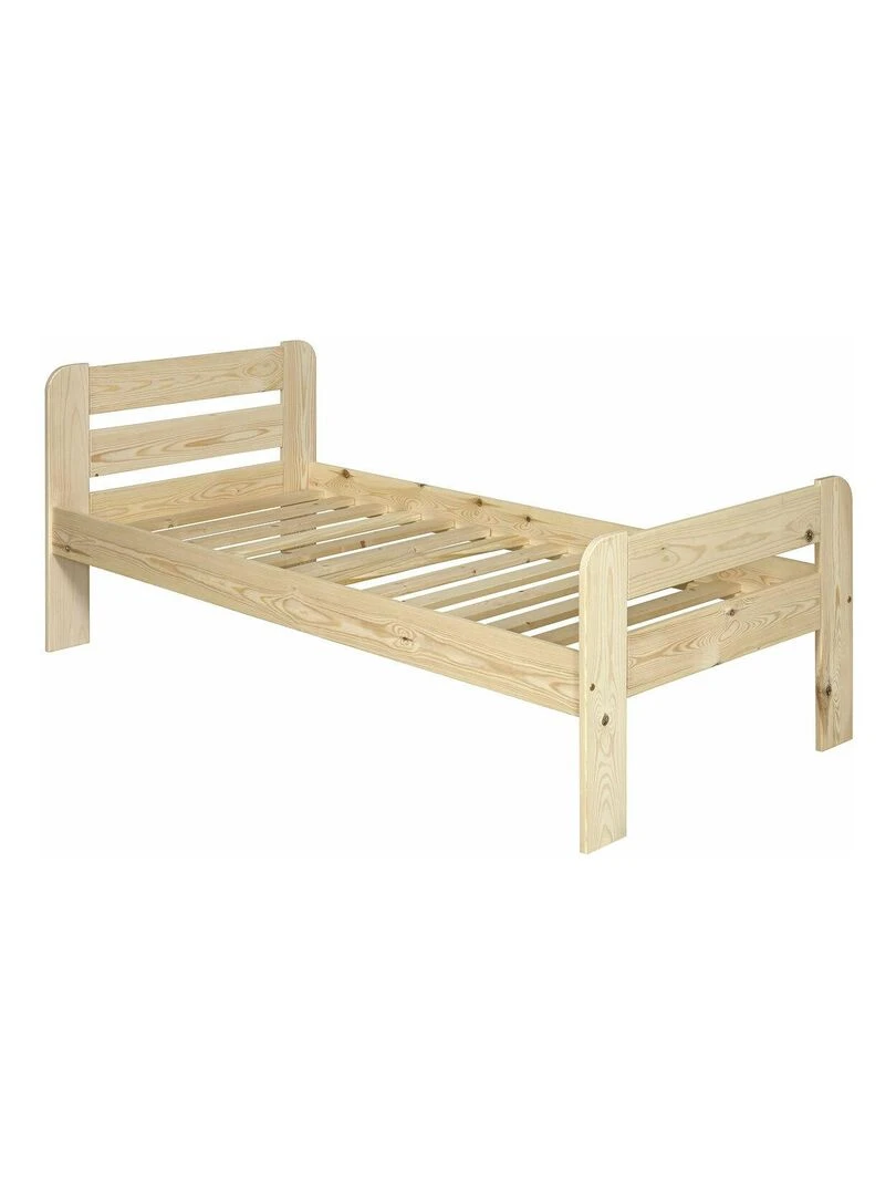 Pack lit avec matelas Sundy AKITEN RETAIL Marron