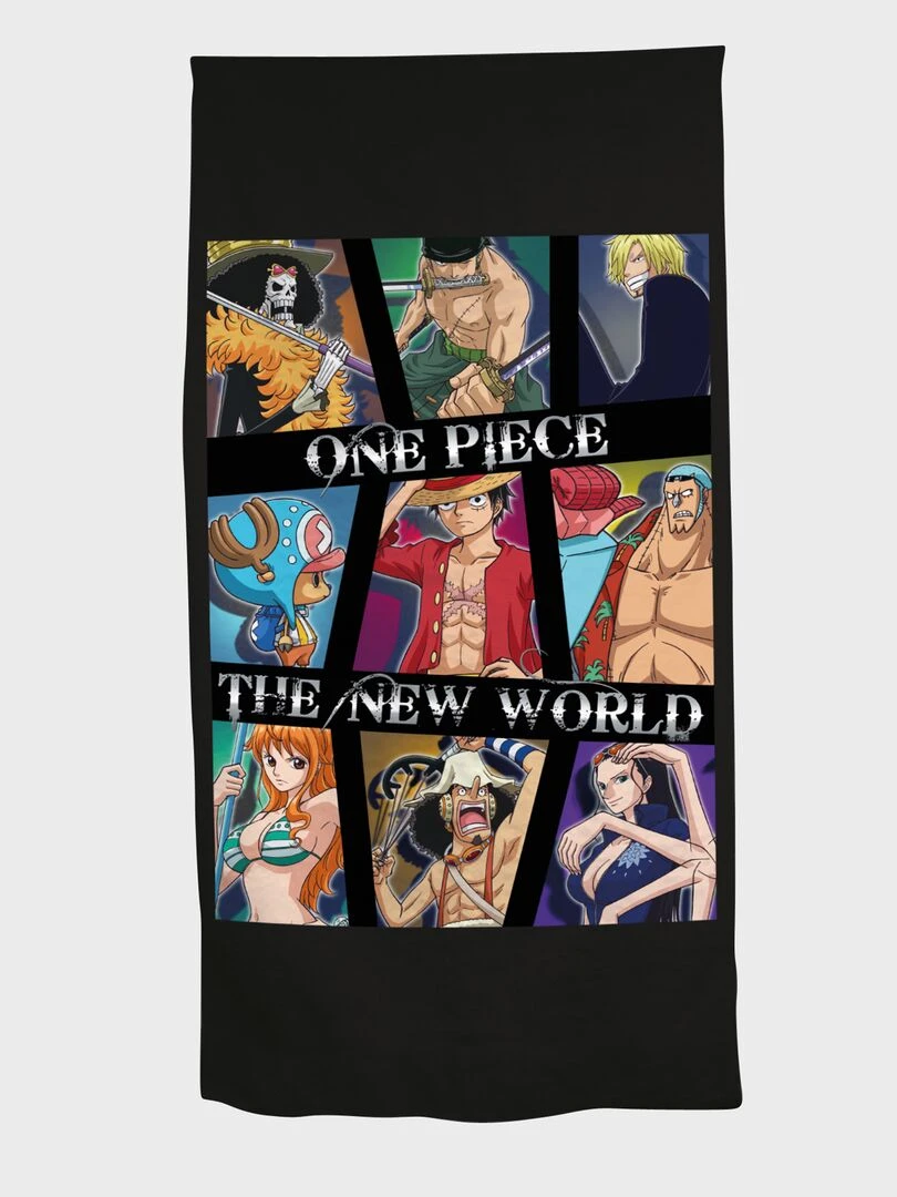 Drap de plage 'One piece' Noir