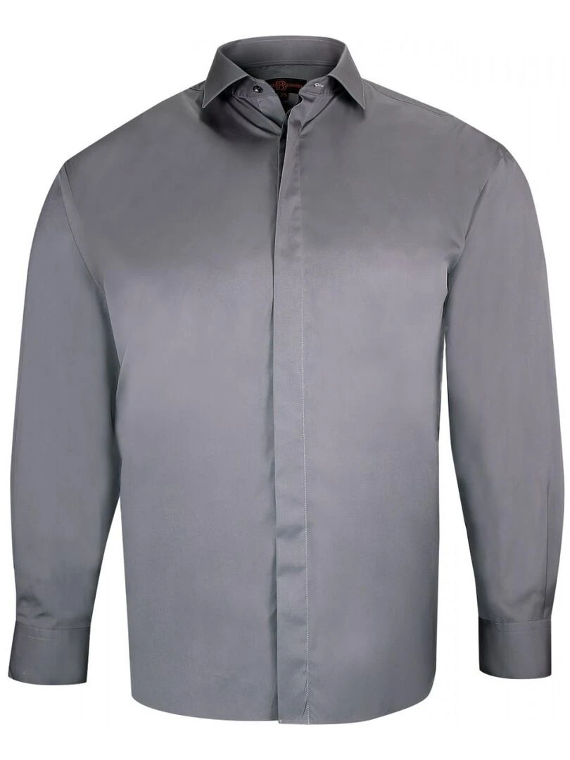 Chemise habillée gorge cachée CACHET Gris