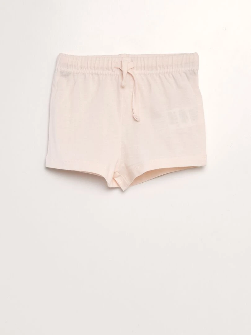 Ensemble tee shirt + short 'Peppa Pig'   Blanc