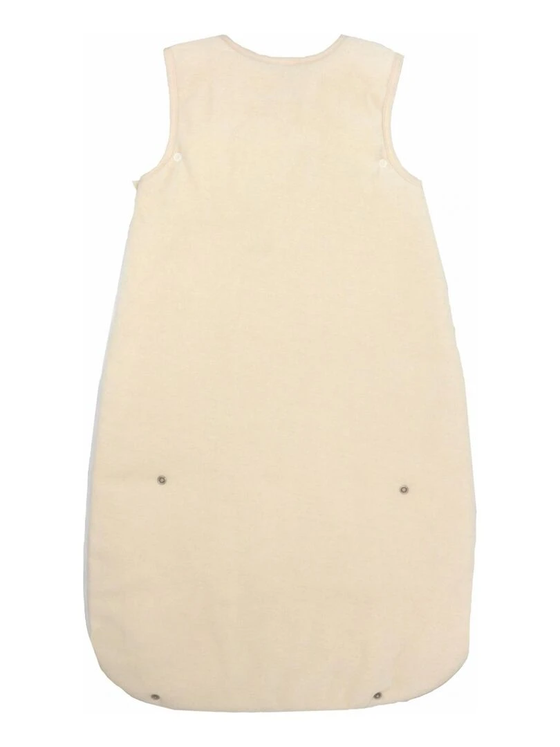 Gigoteuse évolutive 3 6 mois en Velours & Coton Bio Crème   Blanc cassé