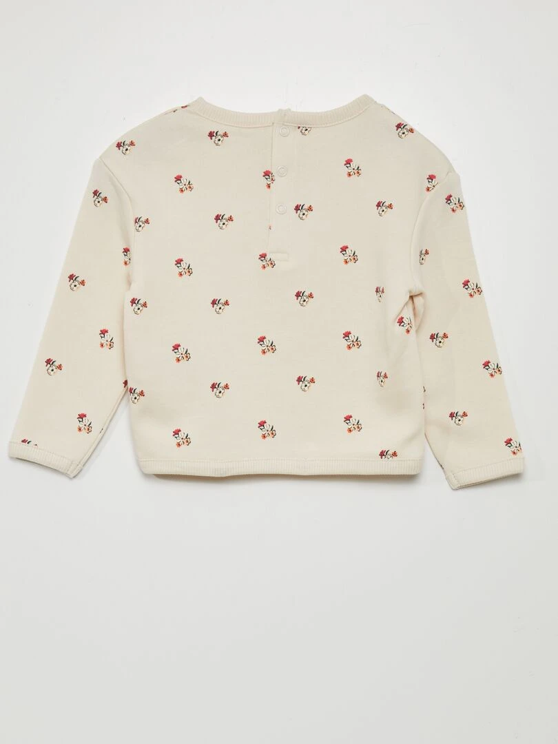 Ensemble pyjama à motif sweat + legging   2 pièces   Blanc