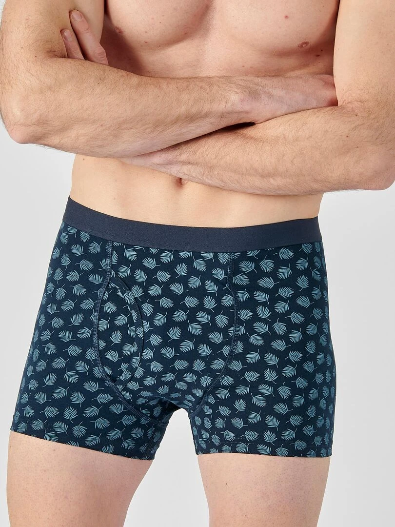 Lot de 3 boxers ouverts Damart Bleu