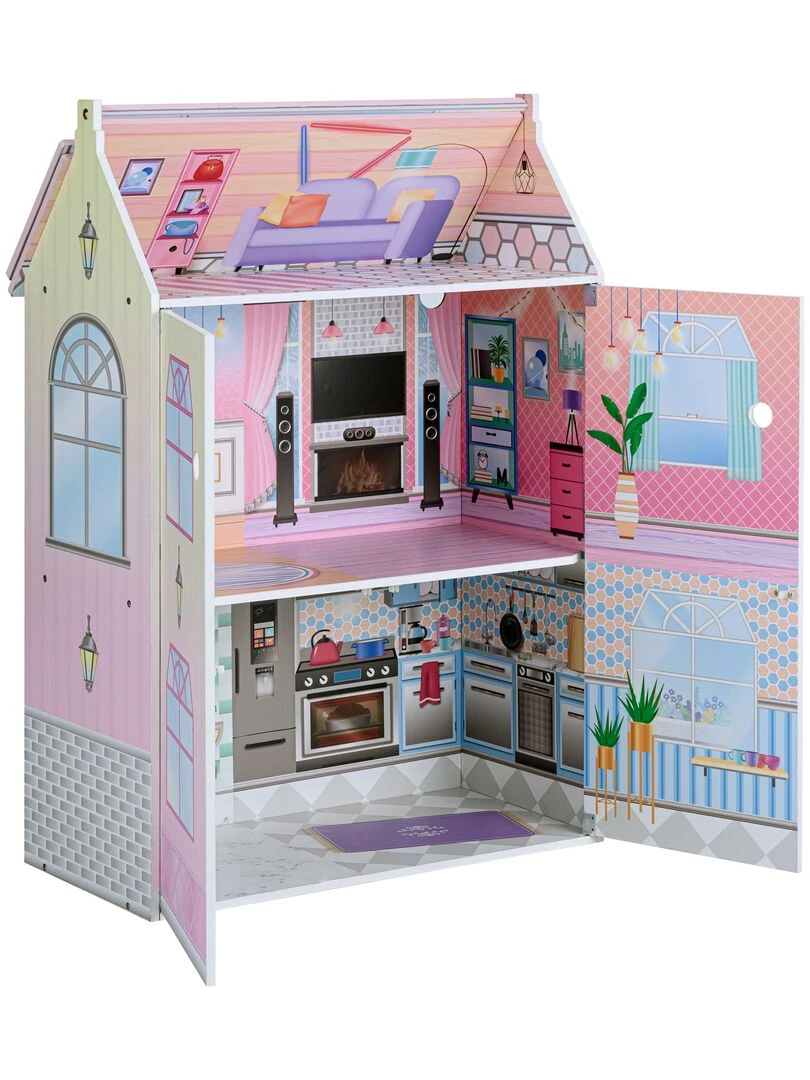 Olivia's Little World Serre 12" Maison De Poupées & 10 Accessoires por 3.5" Poupées N/A