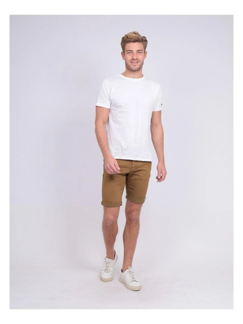 Bermuda chino BAVOLTA   Marron glacé