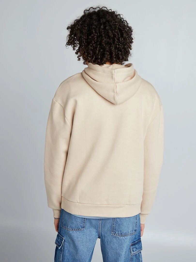 Sweat à capuche   Beige