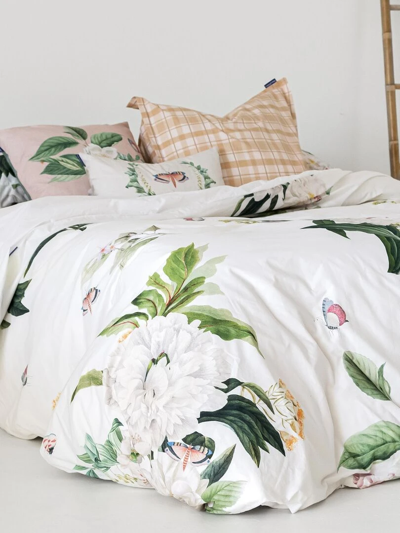 Housse de couette Azahara "Happyfriday" Blanc