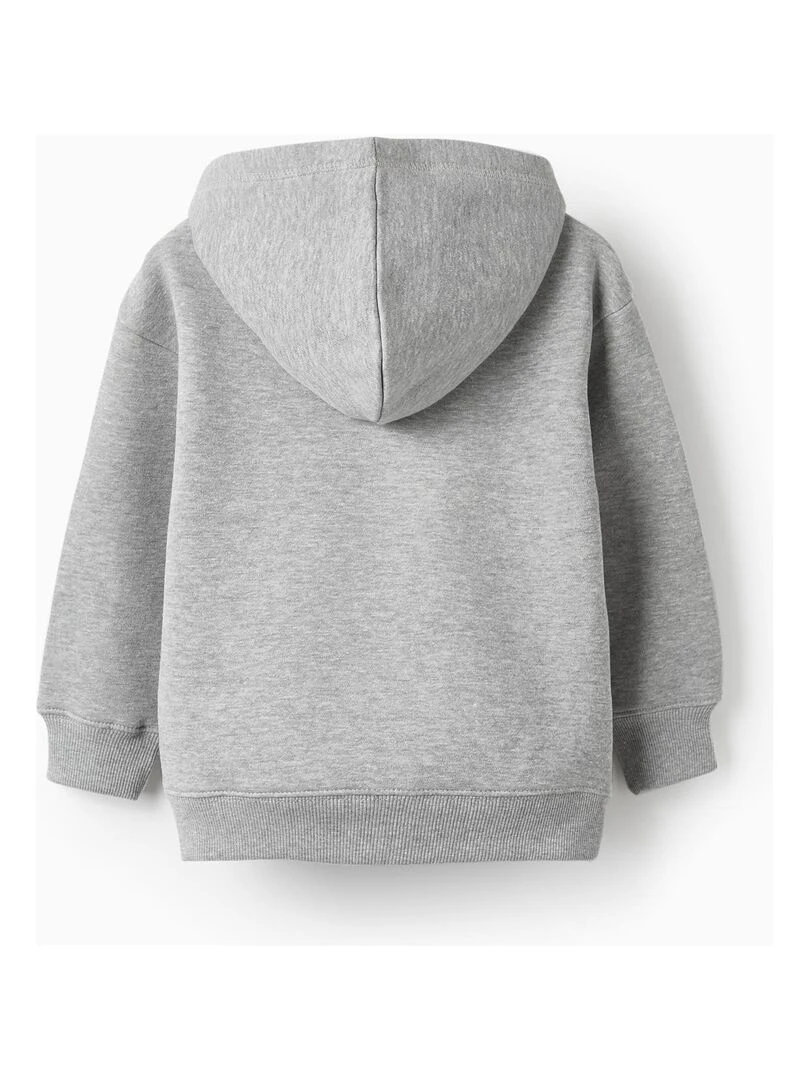 Manteau Matelassé avec Capuche pour Garçon 'Keep Learning Skate' Skater's’ Dictionary Gris