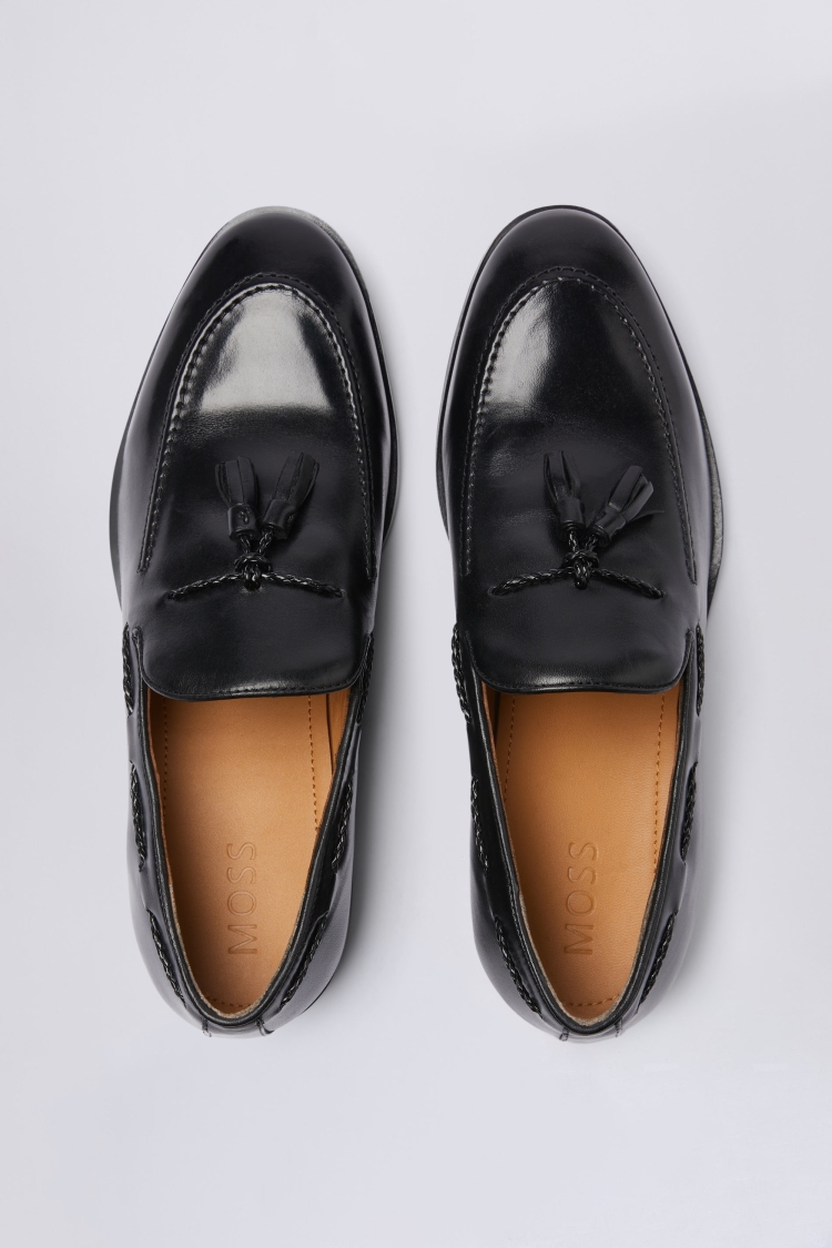 Highgate Black Tassel Loafers Buy Online at Moss
