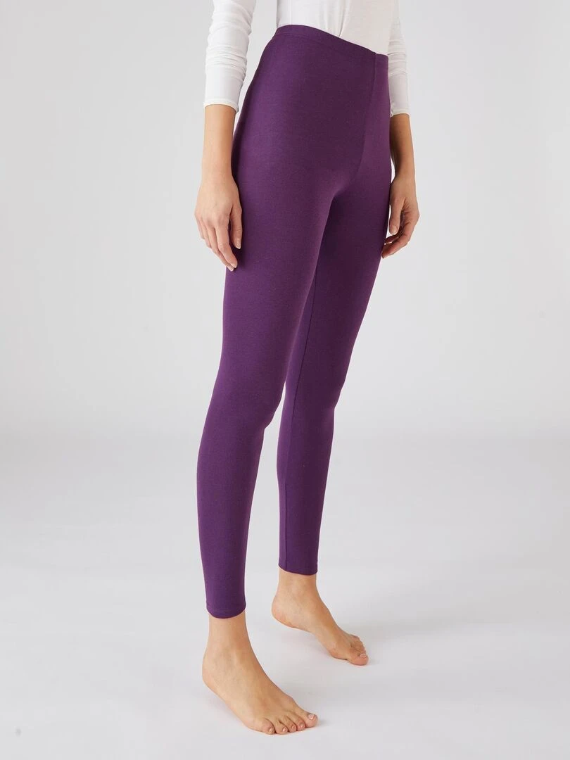 Caleçon fine côte Thermolactyl Sensitive Damart Violet foncé