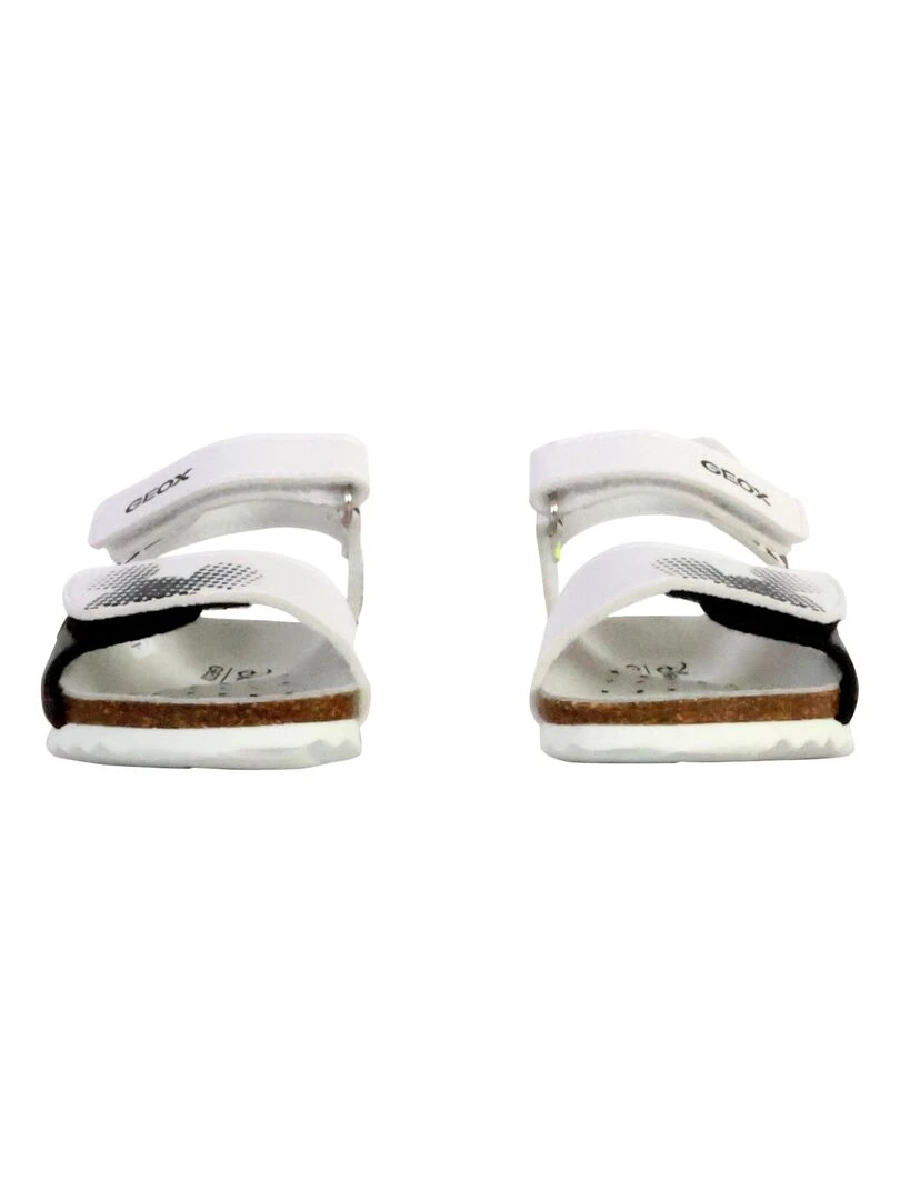 Sandales à Scratch Enfant Geox Chalki   Blanc