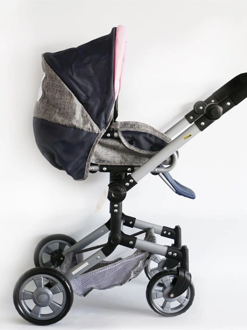 Poussette de poupée combinée JARA gris bleu foncé   N/A