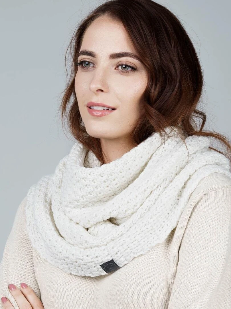 Snood Elixa   Fabriqué en Europe   Blanc