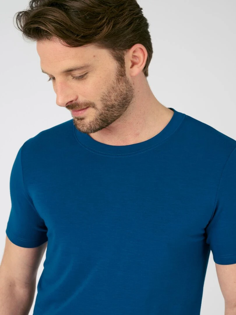 T shirt manches courtes thermorégulant Evolutyl   Damart   Bleu