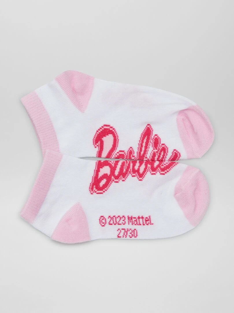 Lot de 3 paires de chaussettes 'Barbie'   Fuchsia