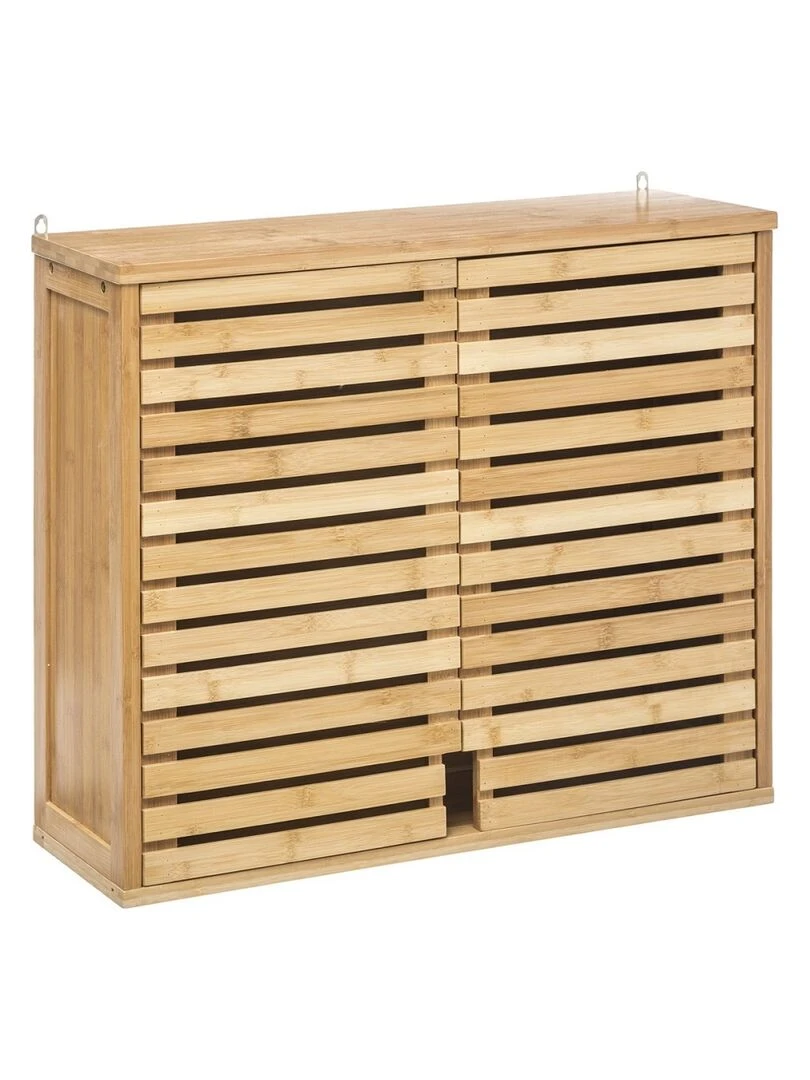 Meuble haut de salle de bain Sicela bambou Beige