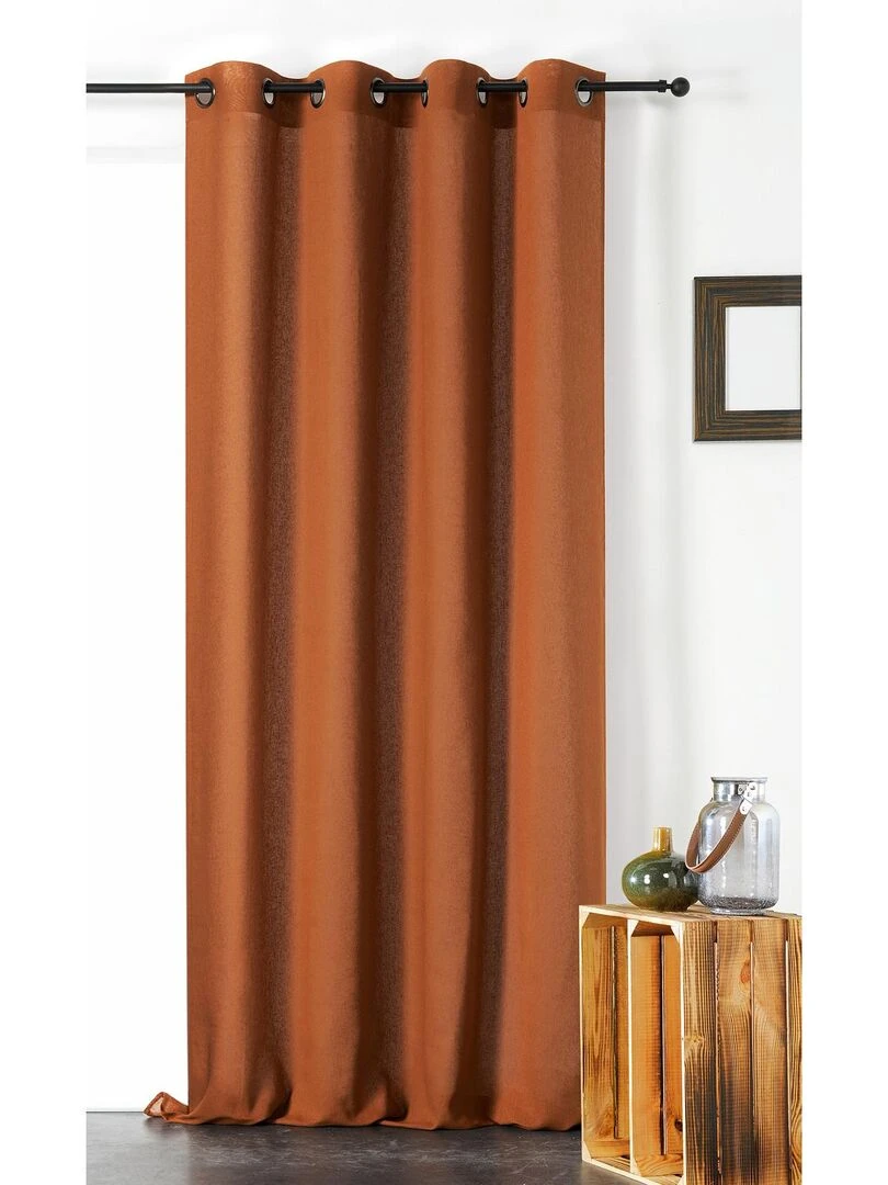 Voilage uni Melisse Marron clair