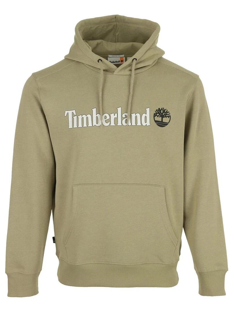 Sweat Timberland Linear Logo Hoodie Jaune
