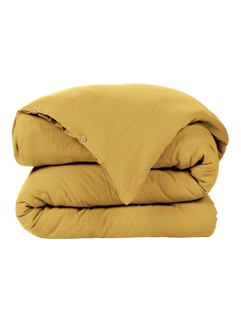 Housse de couette en double Gaze de coton Safran