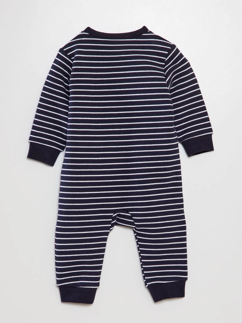 Pyjama en molleton chaud 'Amour' Bleu